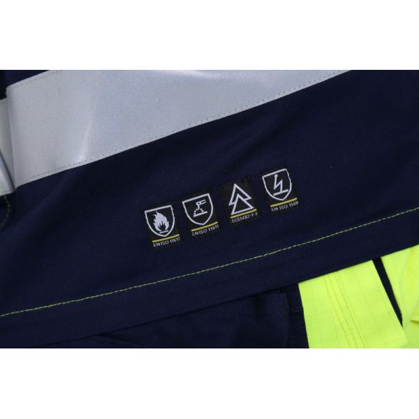 50mm Fr Tape Multi Norm Workwear 290gsm Yellow Hi Vis Jacket