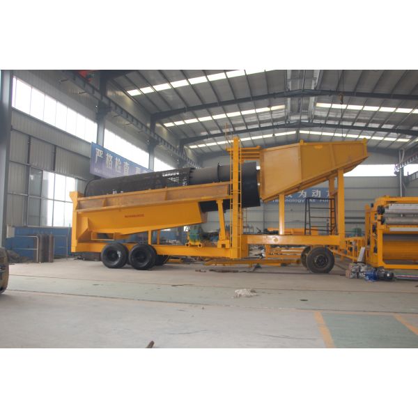 High quality Trommel type Alluvial Gold Mining Screening Plant With Drum Screen