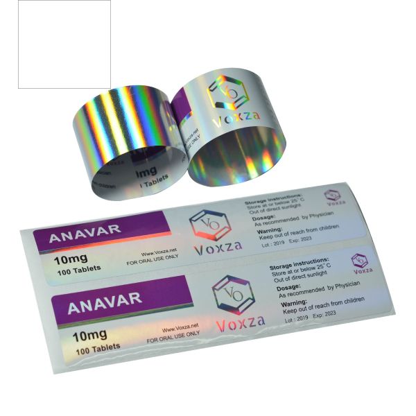 Waterproof Die Cut Hologram Medication Label Stickers