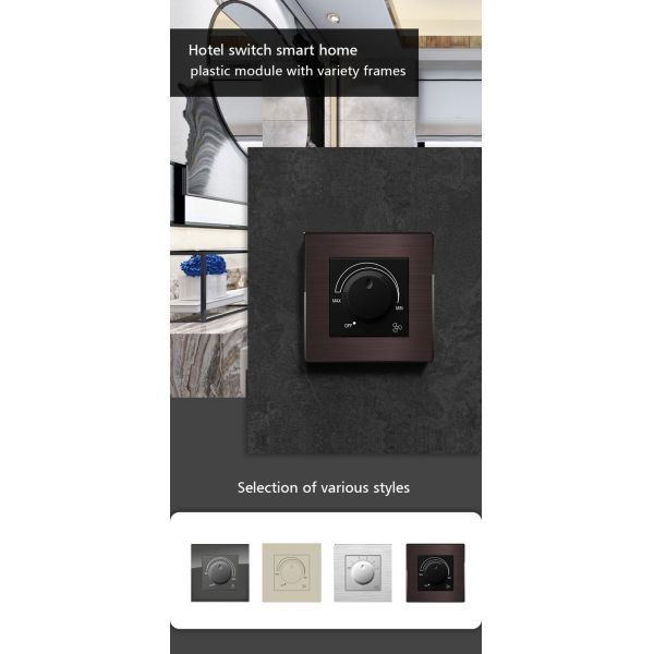 N8V Tempered Glass Dimmer Control Panel High Voltage 220VAC 50/60Hz