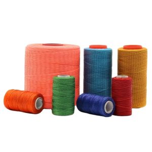 China Handicraft Tool 400G Weight 0.8mm 210D Flat Waxed Sewing Thread for Hand Stitching on sale