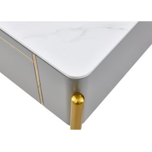 Light Luxury Rock Slab TV Unit And Coffee Table