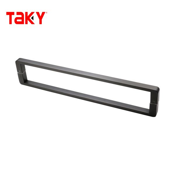Contemporary Black Stainless Steel Bathroom Door Handle Glass Shower Handle