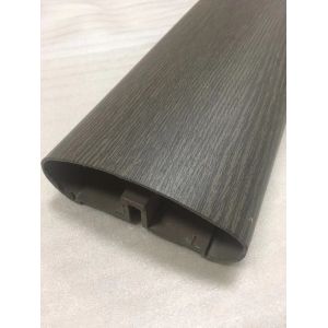 High Weatherability PVDF Powder Coating Aluminum Handle Profile with Aluminum