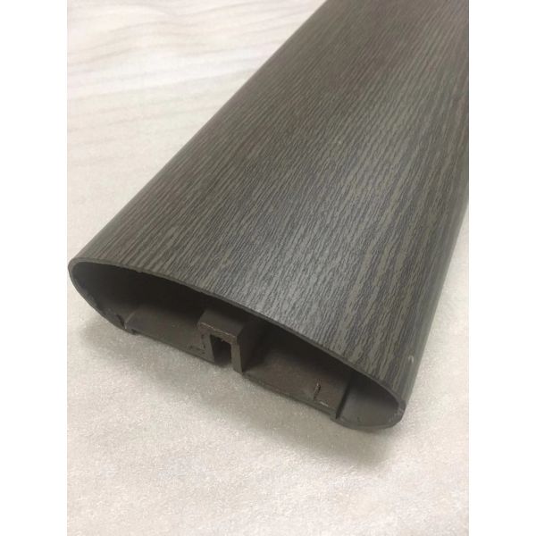 High Weatherability PVDF Powder Coating Aluminum Handle Profile with Aluminum