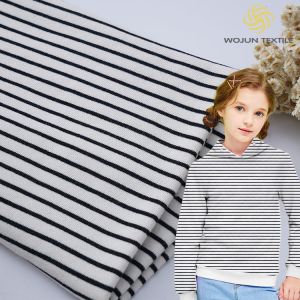 Stylish And Comfortable And Generous And Casual Striped Cotton Fabric For Hoodie