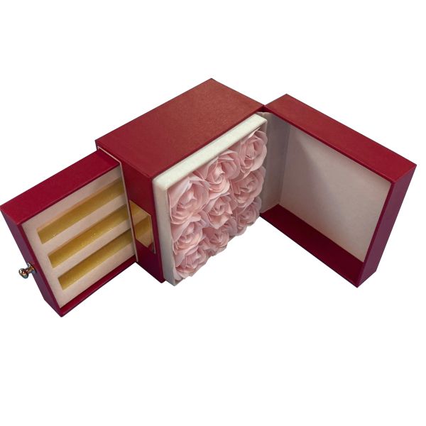 Wholesale Customized Luxury Double-Deck Drawer Hardcover Gift Packaging Box