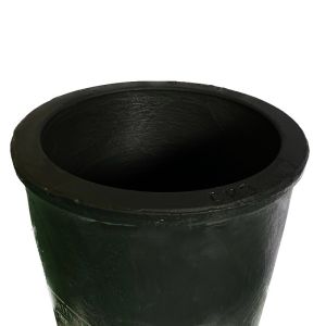 Metal Melting Induction Heating Crucible Acid Base Resistant Crucible 150kg