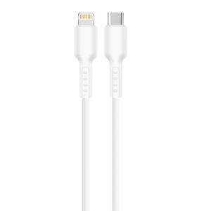 1m / 2m Black / White Silicone Charging Cable 480Mbps Customizable