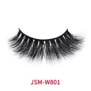 Quality Wispy Fluffy False Eyelashes , 16mm Faux Fur Lashes Natural Black for sale