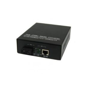 SC Single Mode 1550nm Power Over Ethernet , 802.3af POE Media Converter 1000Base