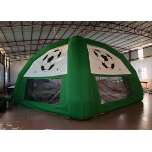 Green Footable Inflatable Event Tent Digitally Printed Wind Resistant Safe