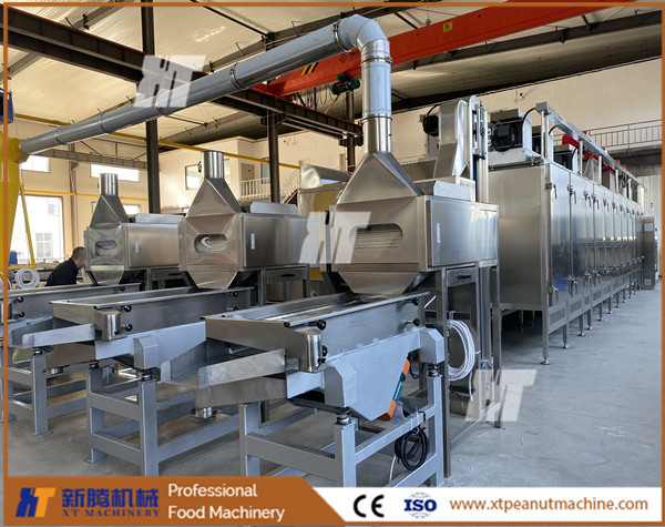 Half Separating Roasted Groundnut Peeling Machine 800kg/h Peanut Removing