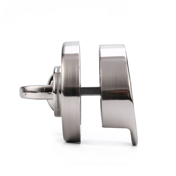 Silver Door Round Toilet Partition Accessories 304 Stainless Toilet Cubicle Fittings Accessories