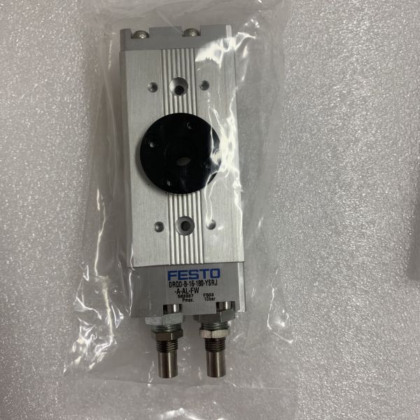 FESTO DRQD-B-16-180-YSRJ-A-AL-FW SEMI-ROTARY DRIVE SUPPLY PORT LEFT
