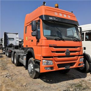China Orange Howo Sinotruk 371 Trailer Head Truck ZZ4257V3241V on sale