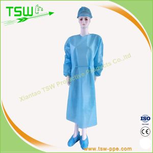 Non Sterile Disposable Fluid Resistant Protective Procedure Gown