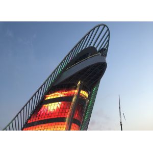 Waterproof IC MBI5024 P31.25 Transparent Grid LED Display Mesh LED Screen LED