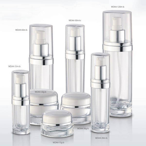 Custom Oval Shape Acrylic Bottle 15ml 30ml 60ml for Industrial Skin Care Serum