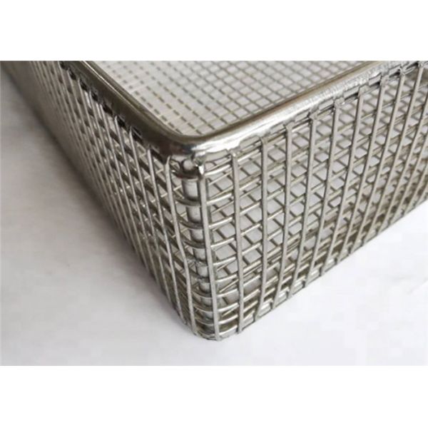 Custom Medical Disinfection Stainless Steel Wire Mesh Baskets