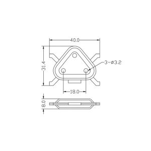 Embedded parts, for Rotational molding case. Staninless steel. Rohs