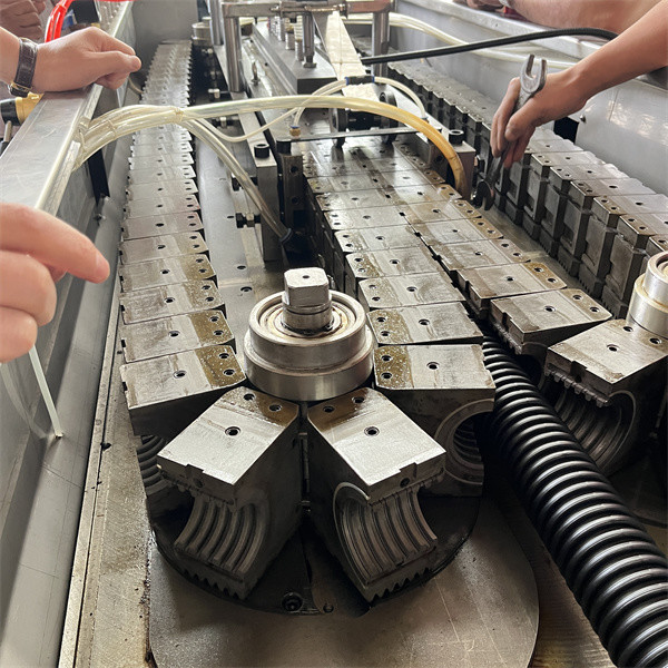 Double Wall Pipe Extrusion Machinery , Plastic Corrugated Pipe Extrusion Line SGS