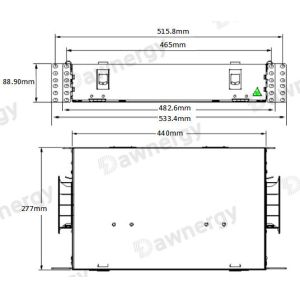 Made Of Plastic Fiber Splice Tray Qty 1pc