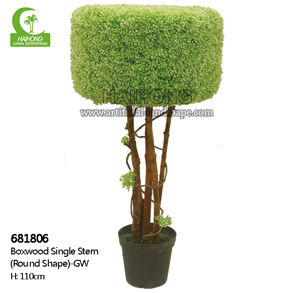 faux boxwood tree