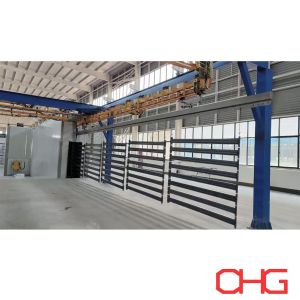 Customized Metal Shelves Production Line with Electrostatic Powder Coating and