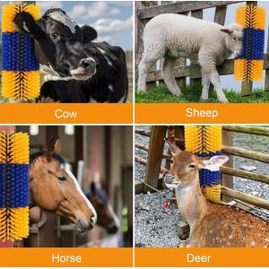 Customizable Industrial Cattle Cleaning Nylon Bristles Cow Massage Brush