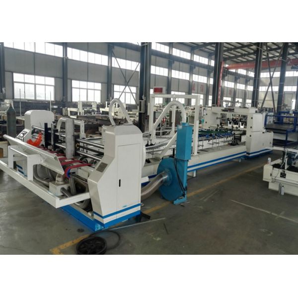 Automatic Folder Gluer Machine , Corrugated Carton Box Making Machinery