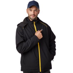 China Breathable Electric Jacket Mens Button Control Windproof on sale