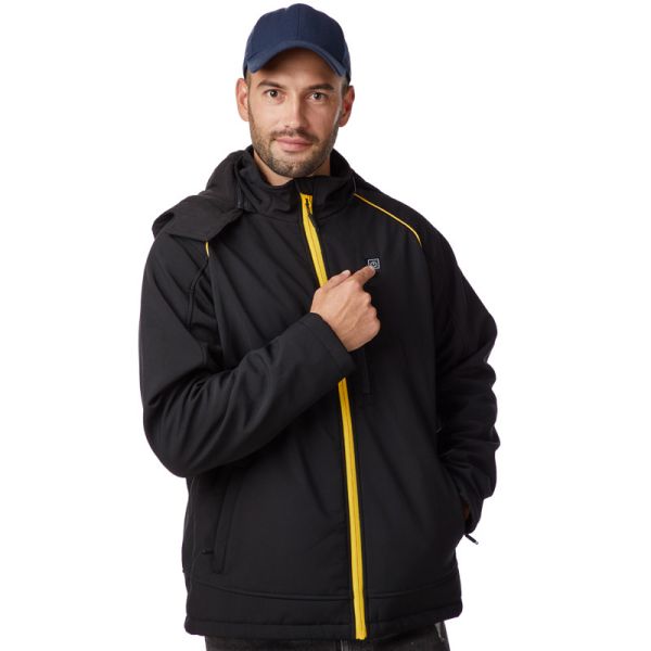 Buy Breathable Electric Jacket Mens Button Control Windproof at wholesale prices