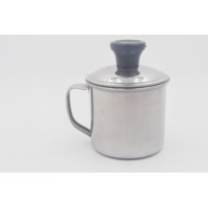 12cm Outdoor use stainless steel camping cup chrome wine mug with cover