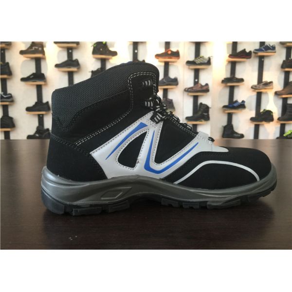 Impact Absorbing Mens Comfortable Work Shoes 3 / 16 Depth Insole Steel Cap Work Boots