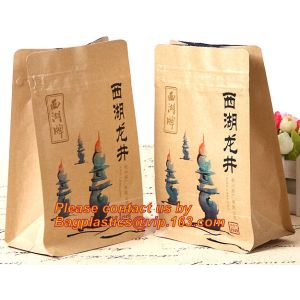Foil Kraft Paper Bag Coconut Packaging Bags Doypack with Clear Window,500g 1kg