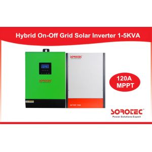 On/Off Hybrid Solar Inverter 3000W 60V Single Phase Inverter Built-in MPPT 120A