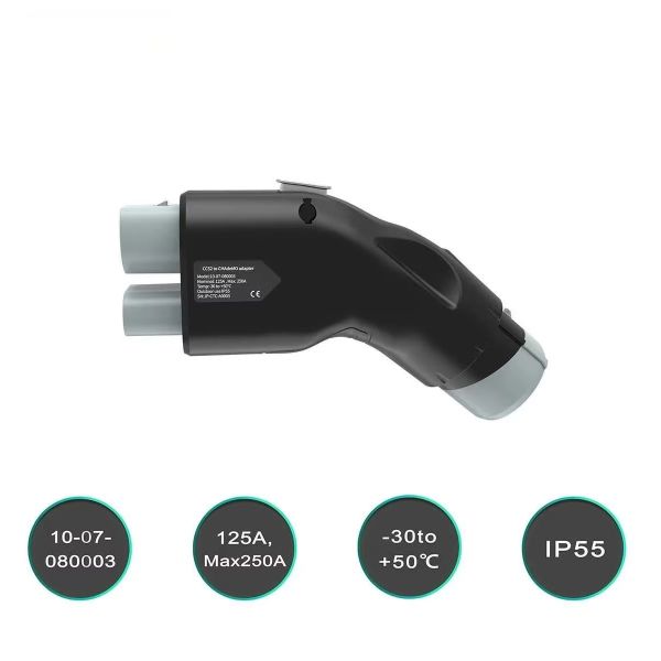 250KW Electric Vehicle Adapter CCS2 to CHAdeMO DC Fast Charger 1000V 250A Nissan