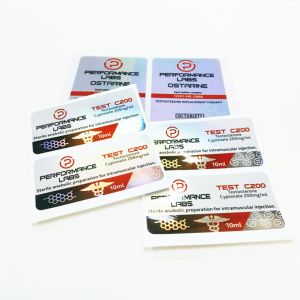 Die Cut Anti Counterfeit Holographic vial Vial Labels