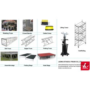 Silver T6 Aluminum square Truss Stage Roof Box Truss System
