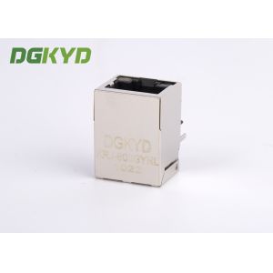 PoE Ethernet modular jack RJ45 with Transformer Single Port Telecom Connector,