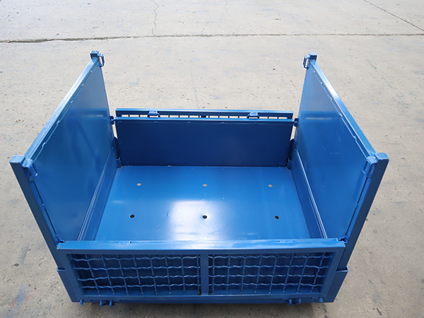 Customized Steel Collapsible Pallet Cage 1000kg - 2000kg Load Bearing