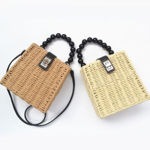 Shoulder Women Crossbody Large Beach Woven Straw Tote Bag