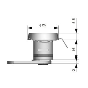 Chrome Plated Electronic File Cabinet Lock Industrial Compression Cam Latch