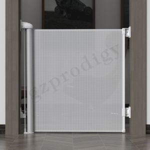 Quality Double Secure Retractable Baby Gate 55&quot;-118&quot; Super Wide EN1930 for sale
