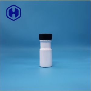 Transparent Round Plastic Salt Corn Starch Food Grade Spice Jar Flip Top Cap