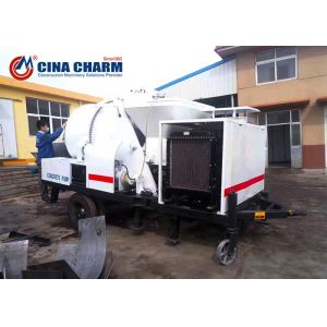 Easy Operate Diesel Concrete Mixer Pump , JBS40R 40m3/H Cement Mixer And Pump