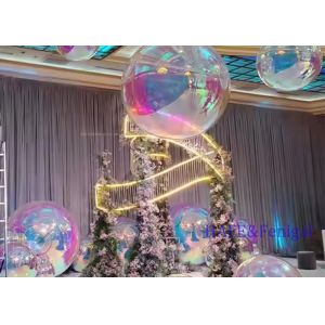 Custom Giant Inflatable Mirror Ball Colorful Sealed Silver Inflatable Mirror