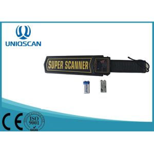 Hand Held Security Metal Detectors , Light Indicator Alarm Metal Wand Detector