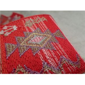 Self - Adhesive Custom Clothing Patches Colored Silk Embroidery Pattern